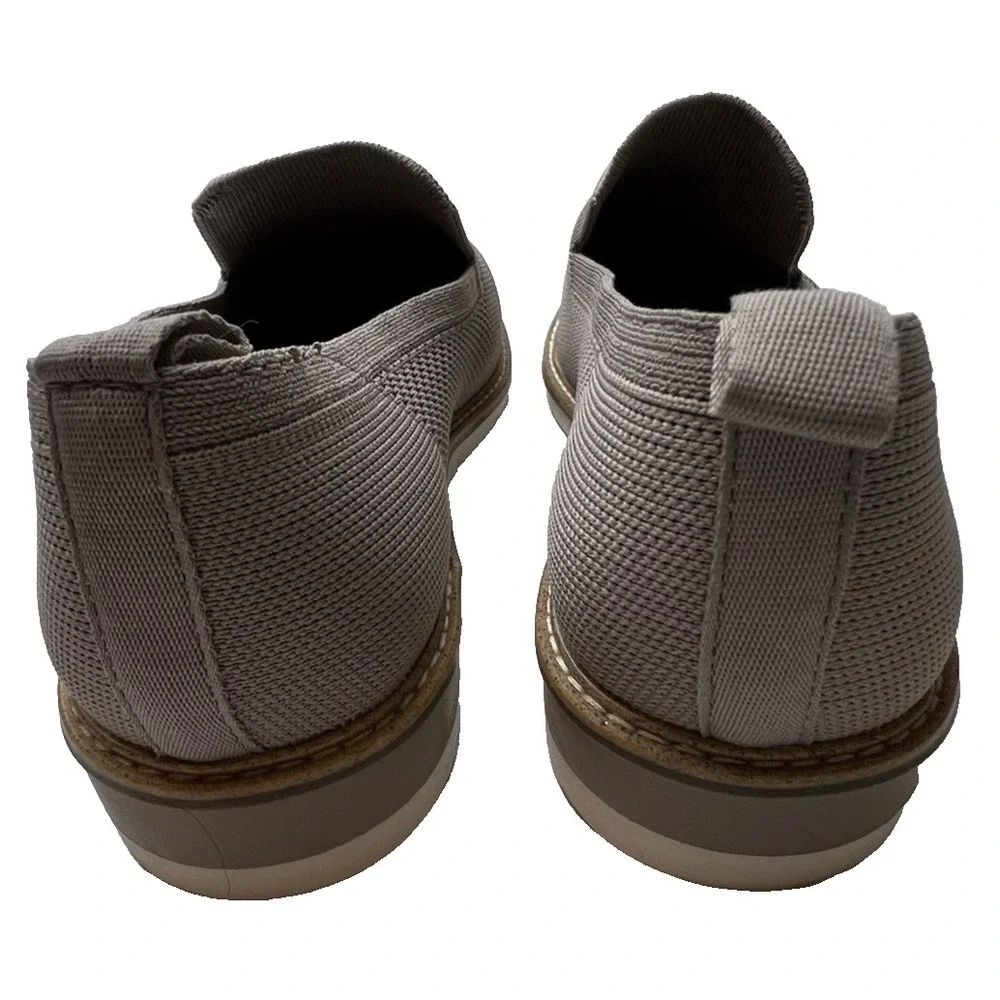 Adam Tucker Honor Mesh  Knit Slip On Flat  Shoes Women's 8.5 M  Taupe Textile